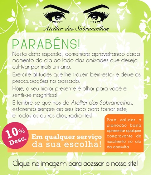 Folders: Atelier das Sobrancelhas
