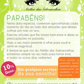 Folders: Atelier das Sobrancelhas